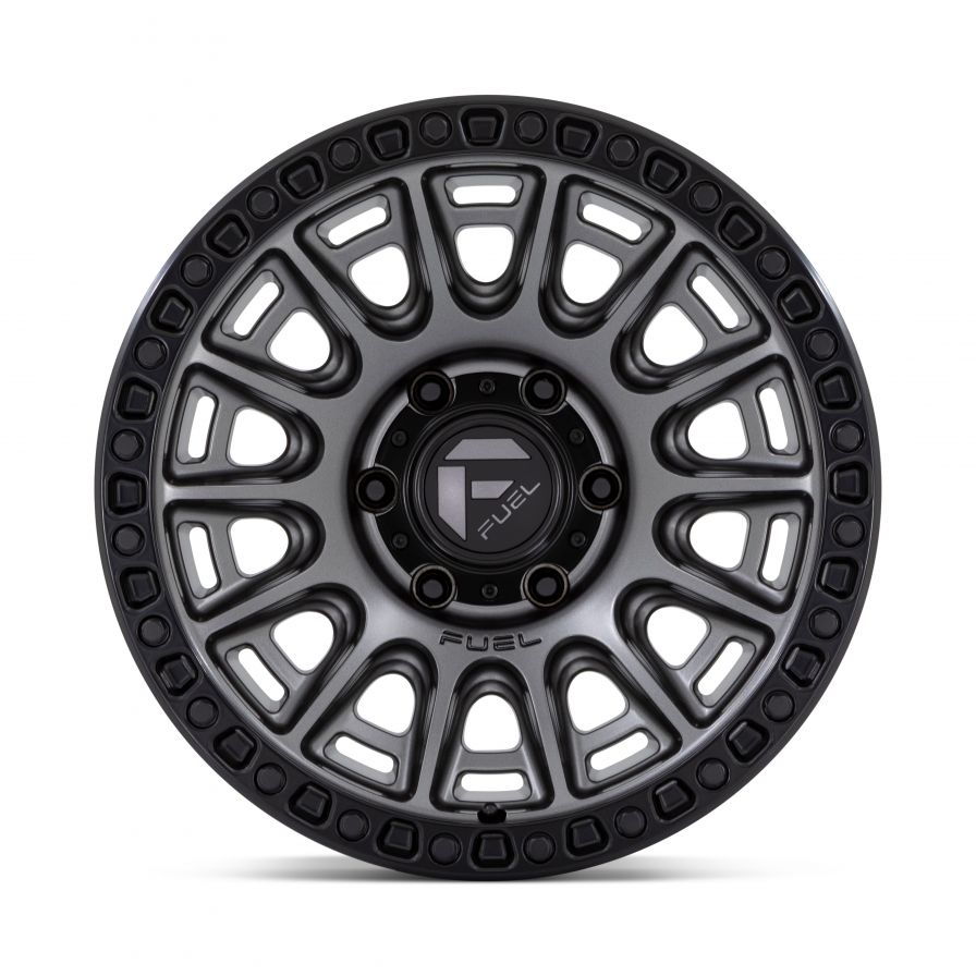 Fuel Wheels<br>Cycle Matte Gunmetal Black Lip (17x9)